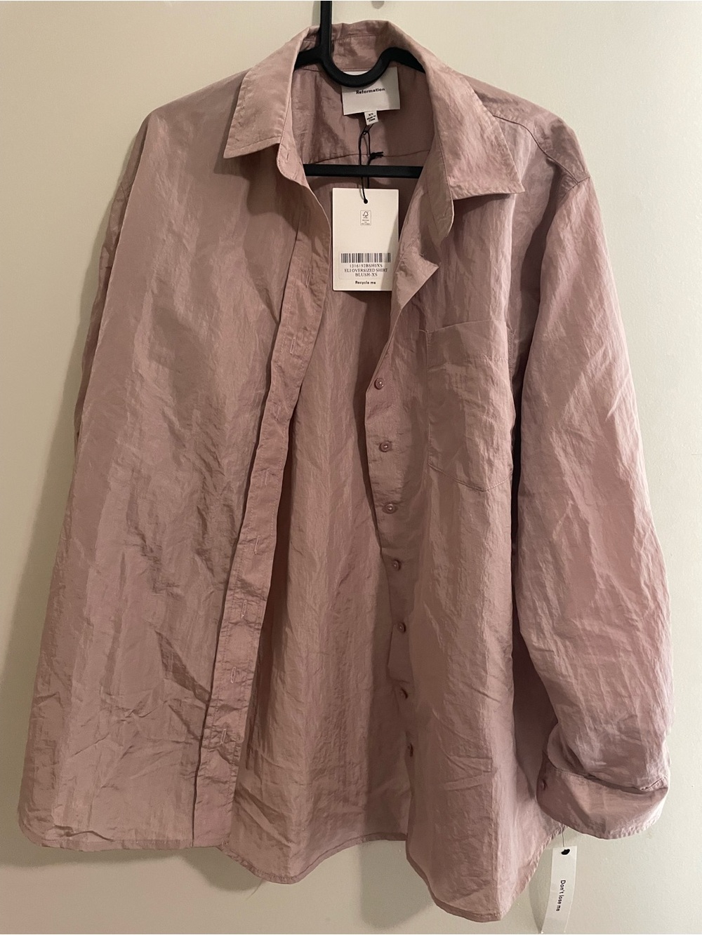 Reformation Oversized Eli Shirt